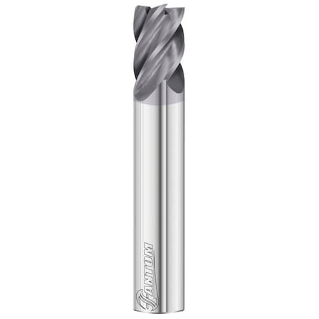 Fullerton Tool 5-Flute - Variable Helix - 3410 Fantom HP End Mills, FC18, RH Spiral, Square, Stub, 3/8 34152
